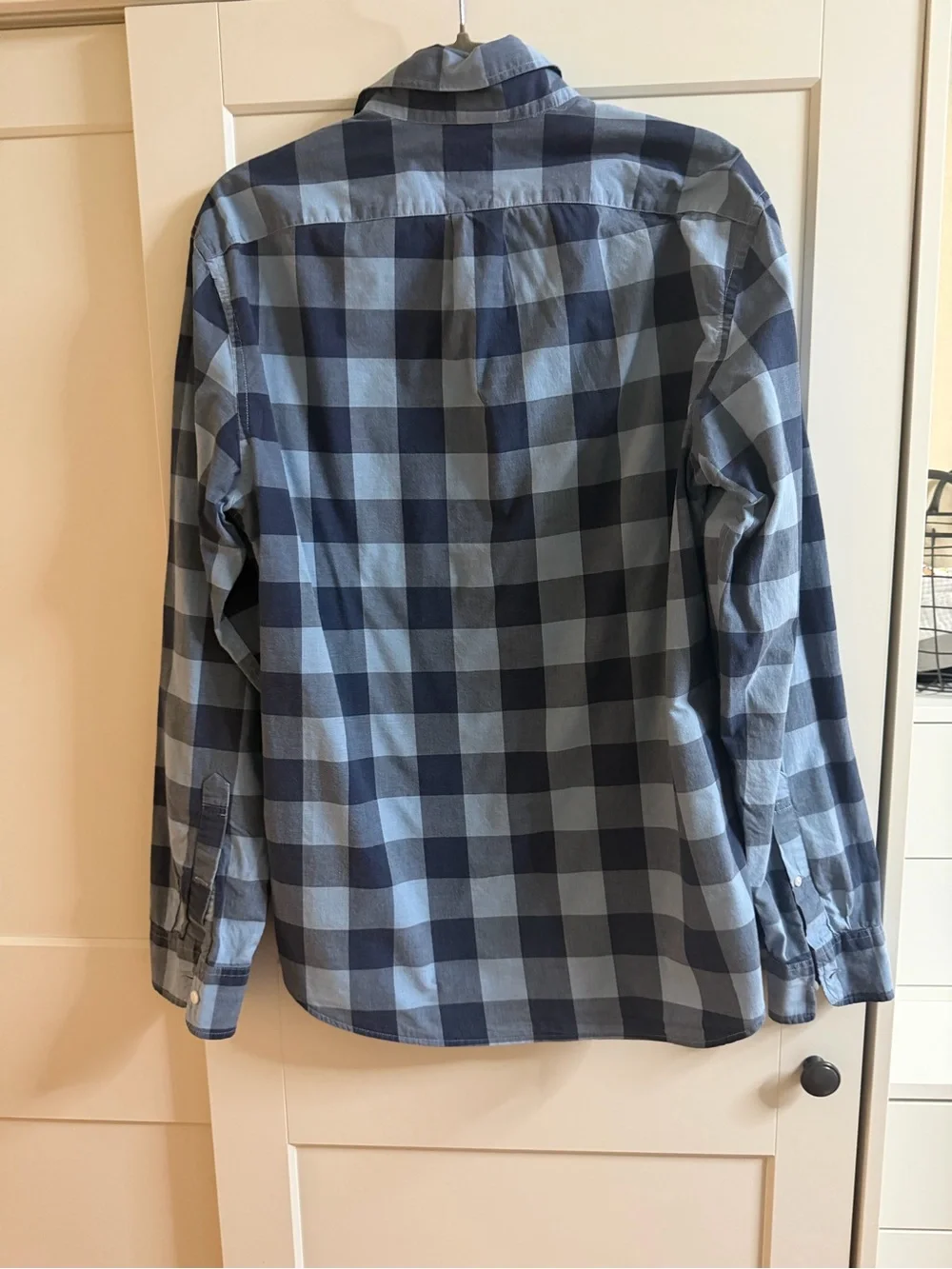 J.Crew Slim Fit Blue Check Shirt - Men's Medium